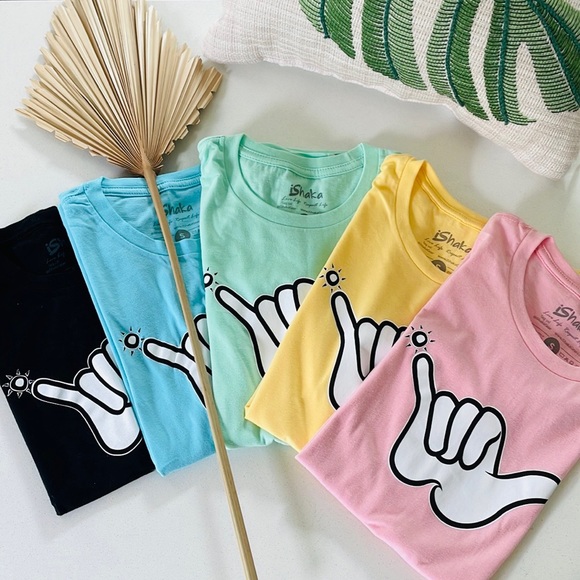 Sea Green Shaka Tee - Picture 5 of 6